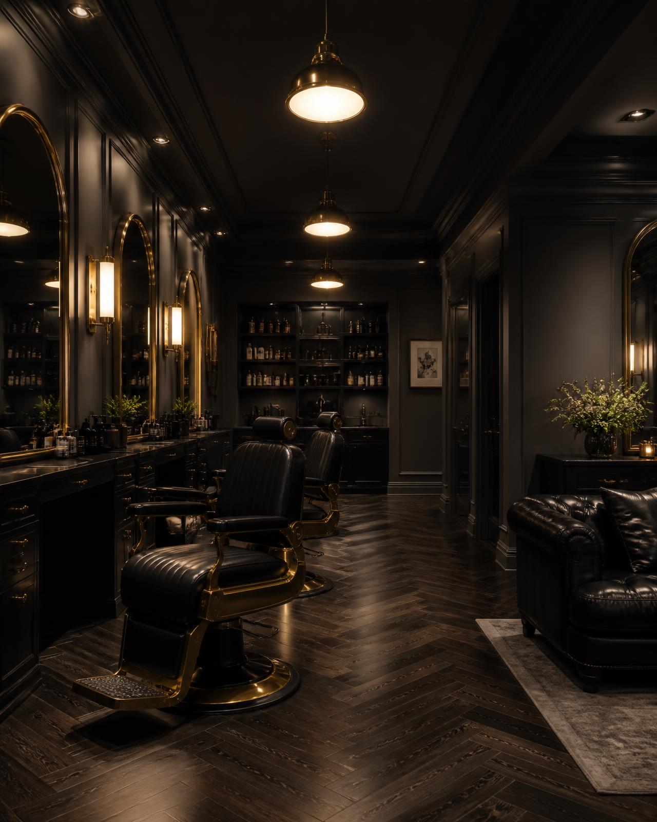Interior of the OSAMA LUXE salon