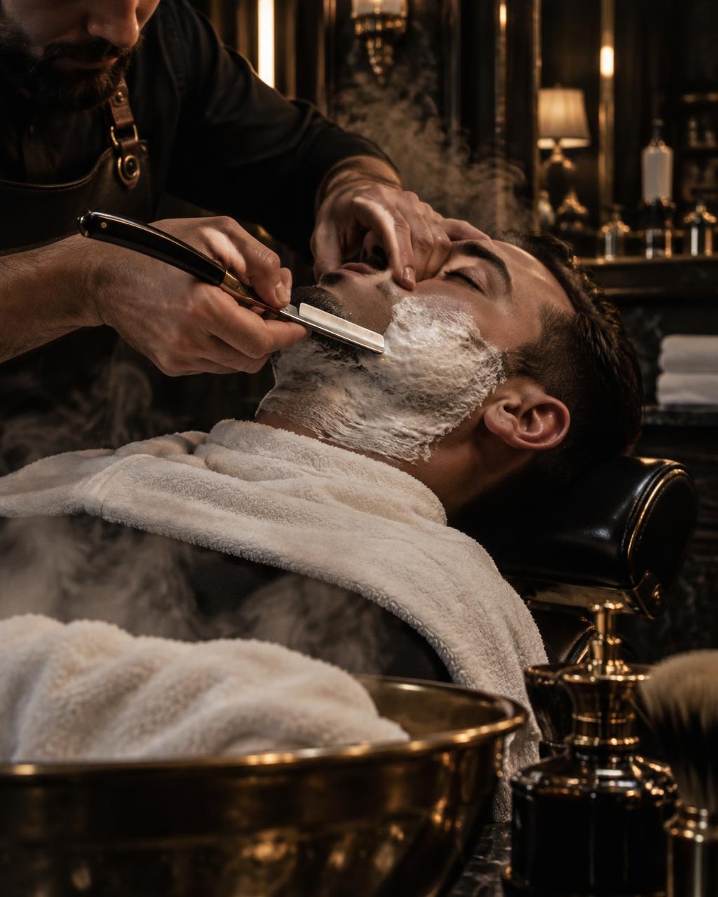 Hot towel shave