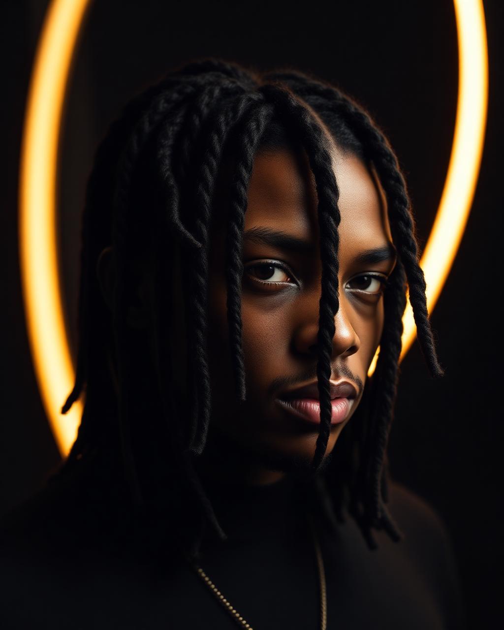 Neatly retwisted long dreadlocks